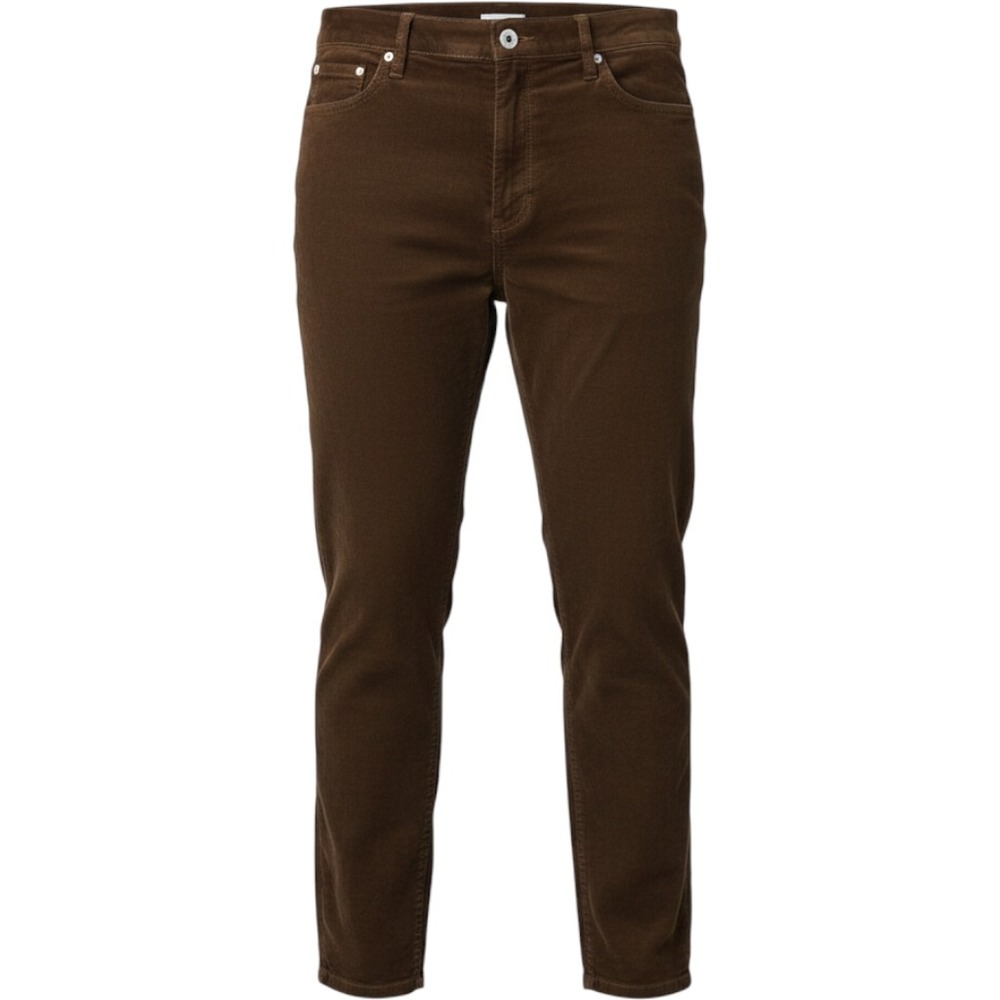 J. Jill Brown Corduroy Straight Leg Pants Womens Size 14 Stretch Cotton 6339